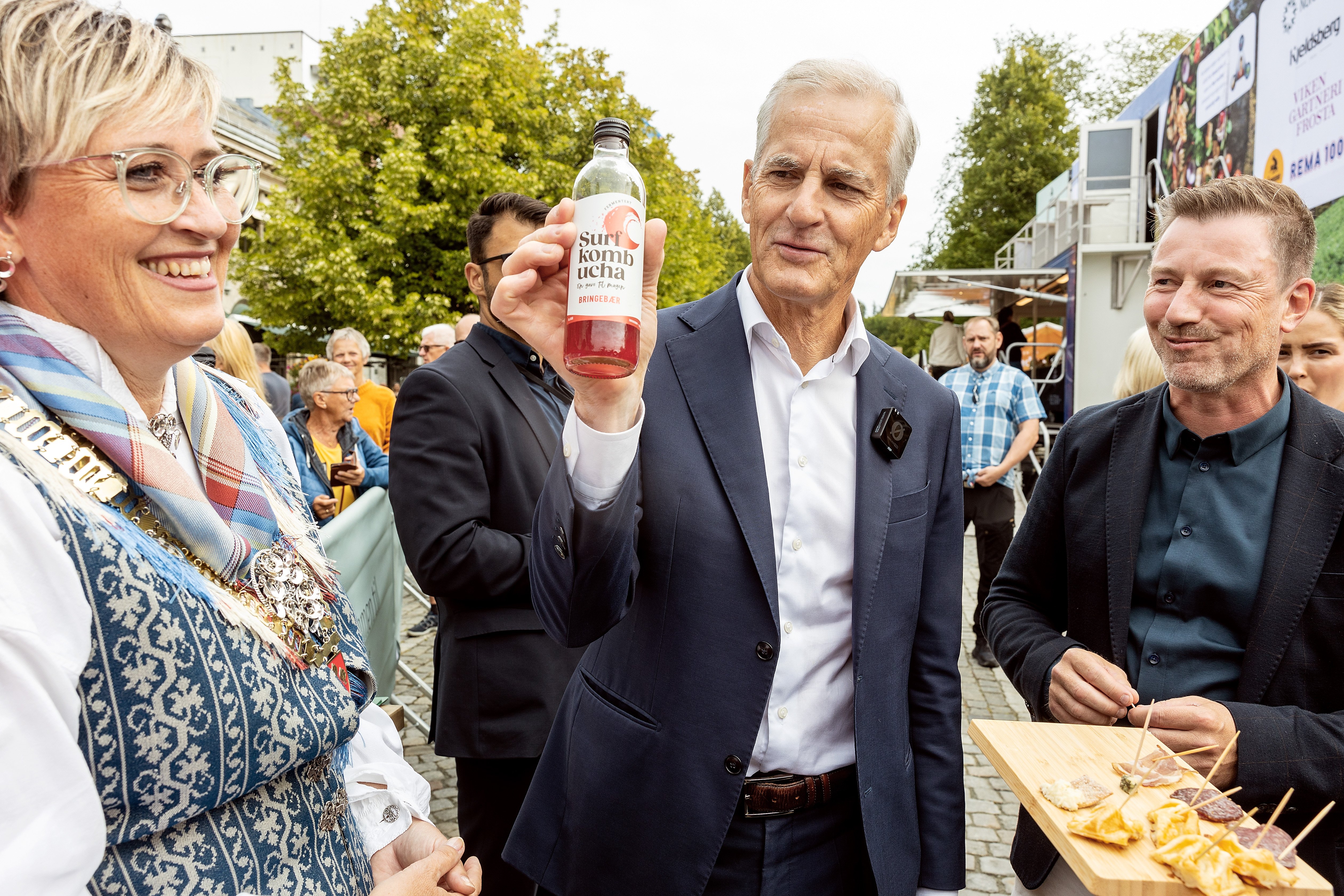 Statsminister Jonas Gahr Støre besøkte Matfestivalen